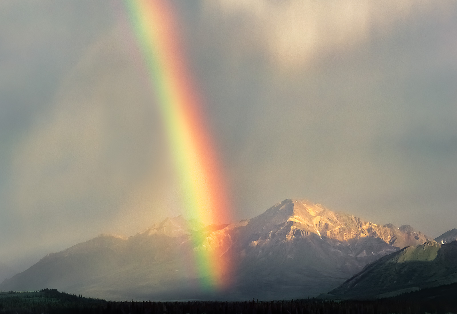 Rainbow, Teklanika River, Denali National Park, Alaska