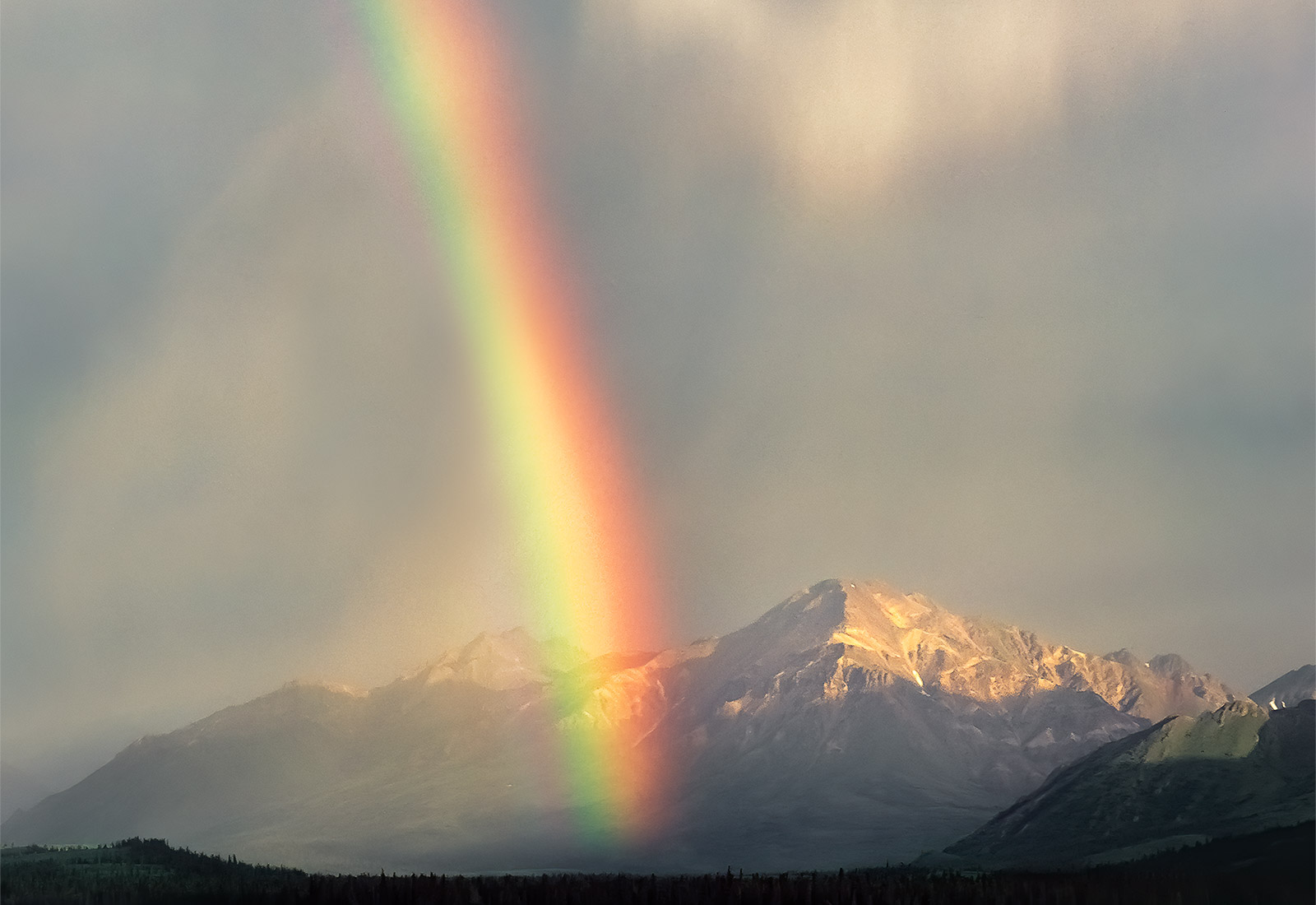 Rainbow, Teklanika River, Denali National Park, Alaska