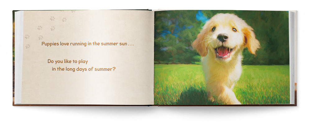 Puppies Love Children's Book featuring Trog's Dogs - Pages 04 and 05