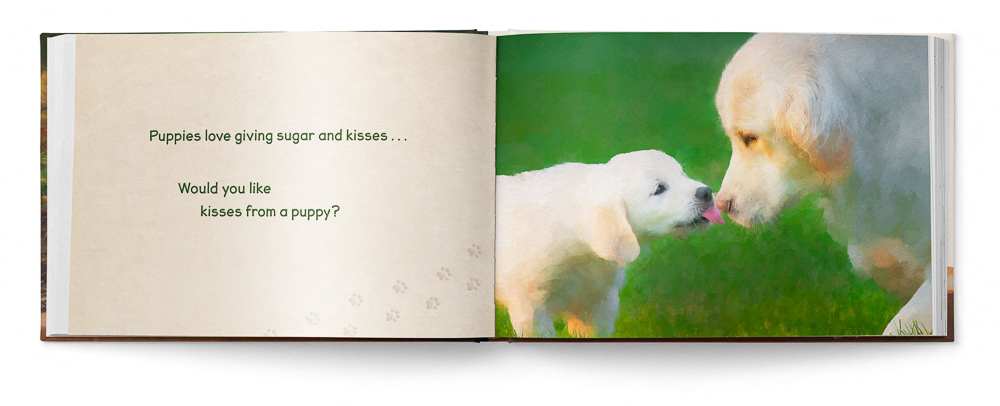 Puppies Love Children's Book featuring Trog's Dogs - Pages 14-15