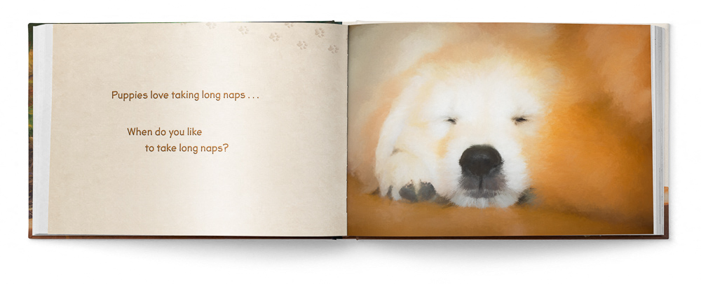 Puppies Love Children's Book featuring Trog's Dogs - Pages 20 and 21