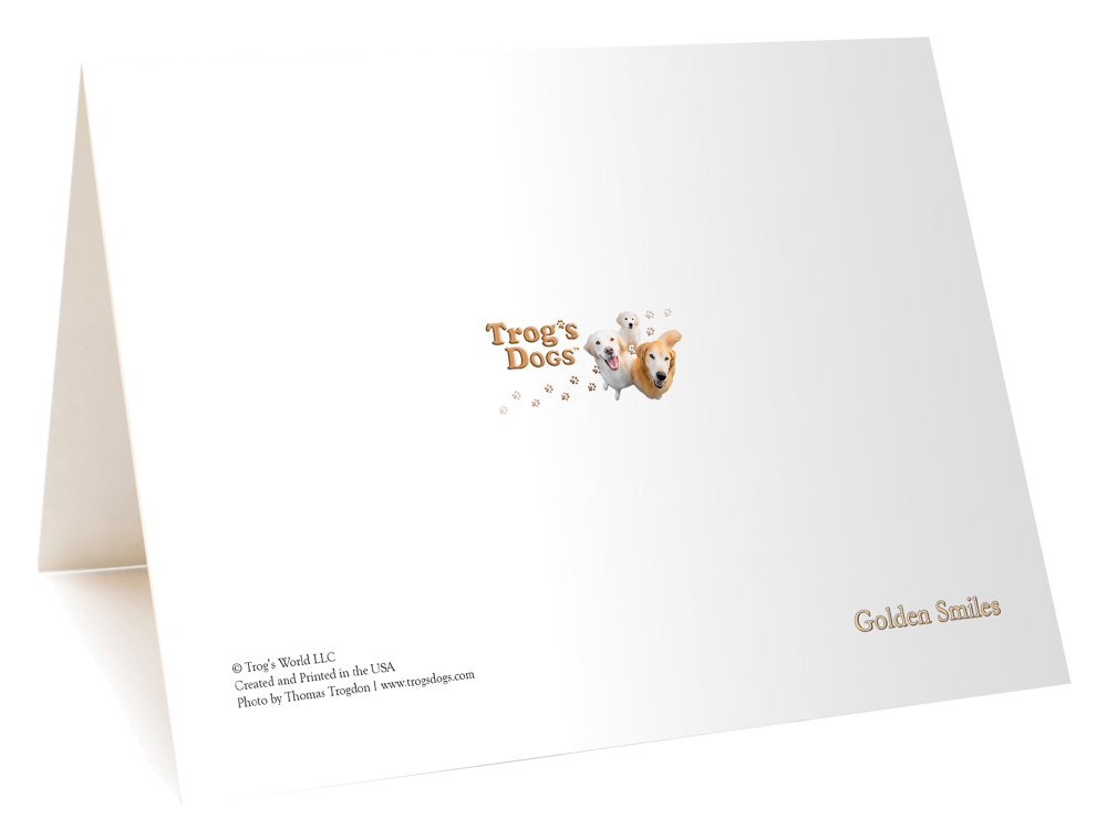 Trog's Dogs Golden Smiles Greeting Cards