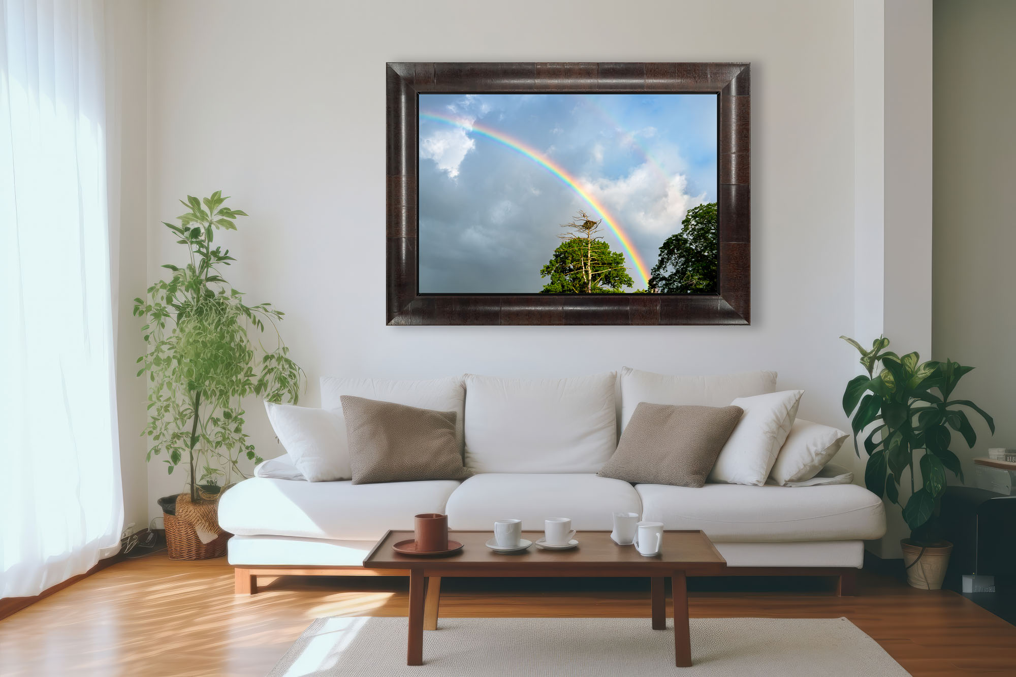 Rainbow Over an Eagle's Nest