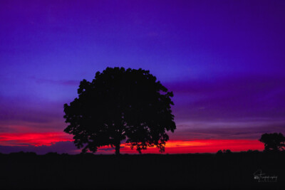 Summer afterglow Summer afterglow during a beautiful, Missori evening